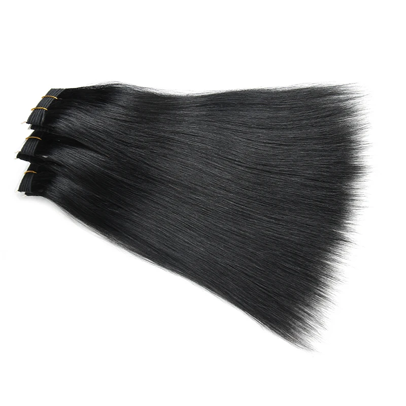 
Grade 10A Human Hair Weaving Silky Straight Natural Color #1B Hair Weft Virgin Malaysian Human Hair Extensions 