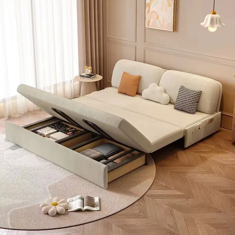 NEWRGY sofa cama plegable multifuncional home furniture pull out sofa bed with storage