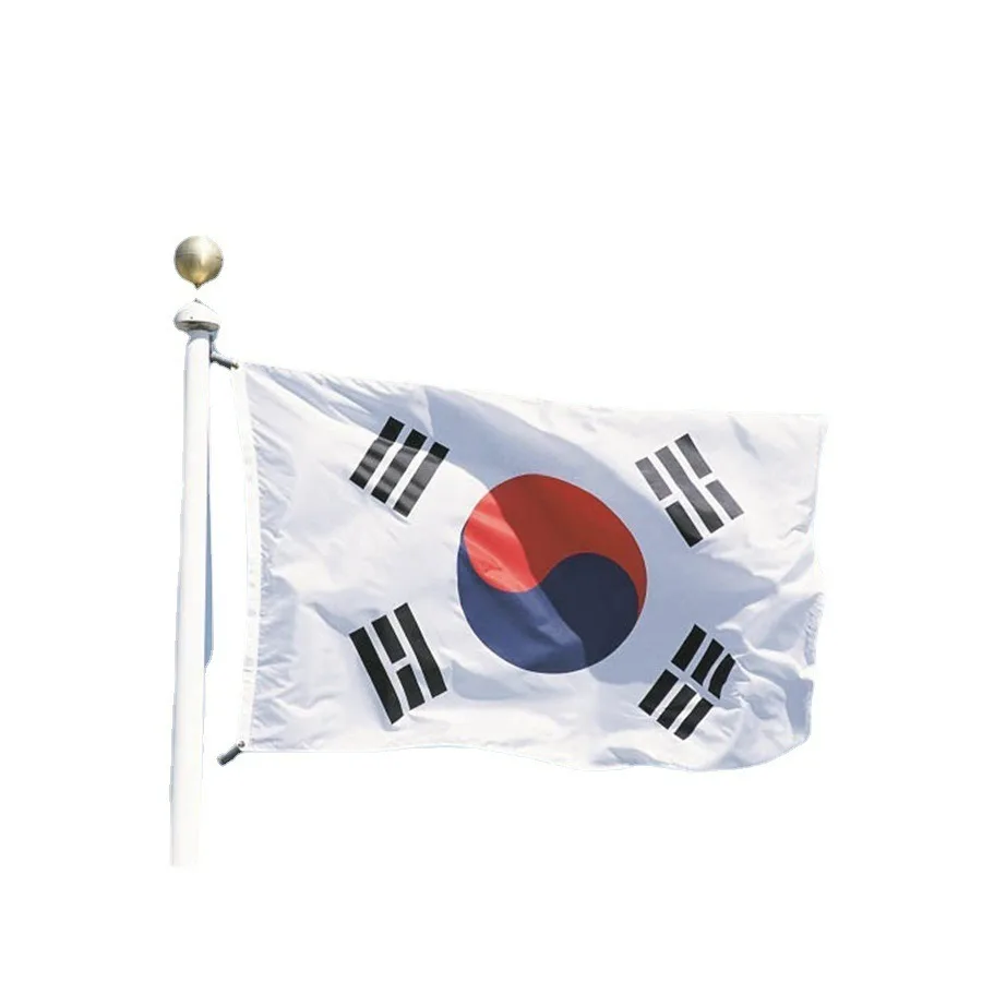 Wholesale 3*5 Ft Korea Banner National Day Korean Flag Polyester No Fade Korea Flags Import North And South Korea Flag