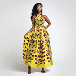 2021 latest new fashion traditional in kenya maxi evening dress  girls fashion kitenge dress african women clothing