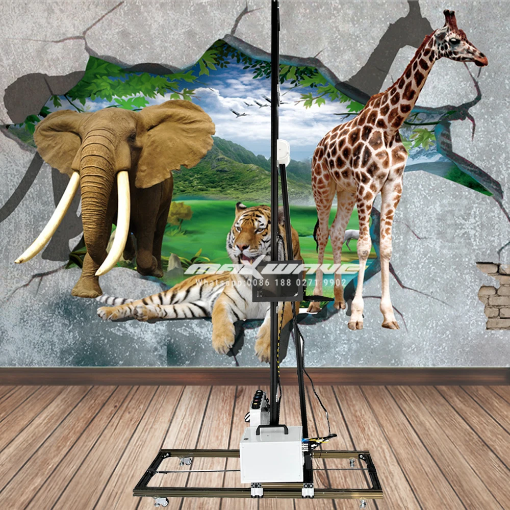 Vertical 3D Effect Wall Glass Wallpaper Metal UV Wall Printer Printing Machine