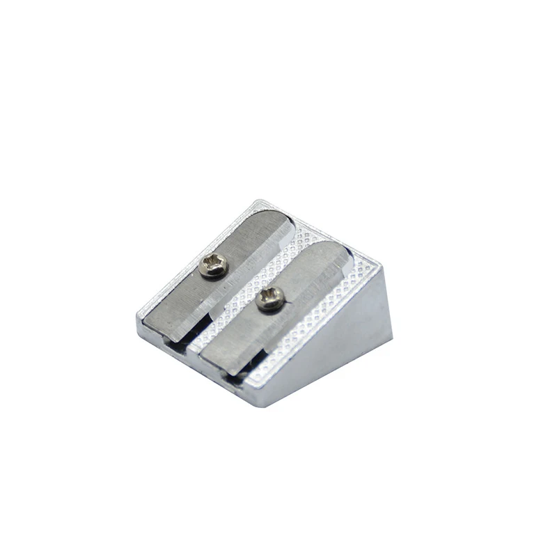 Custom metal aluminum pencil sharpener double holes sharpener machine for school and office
