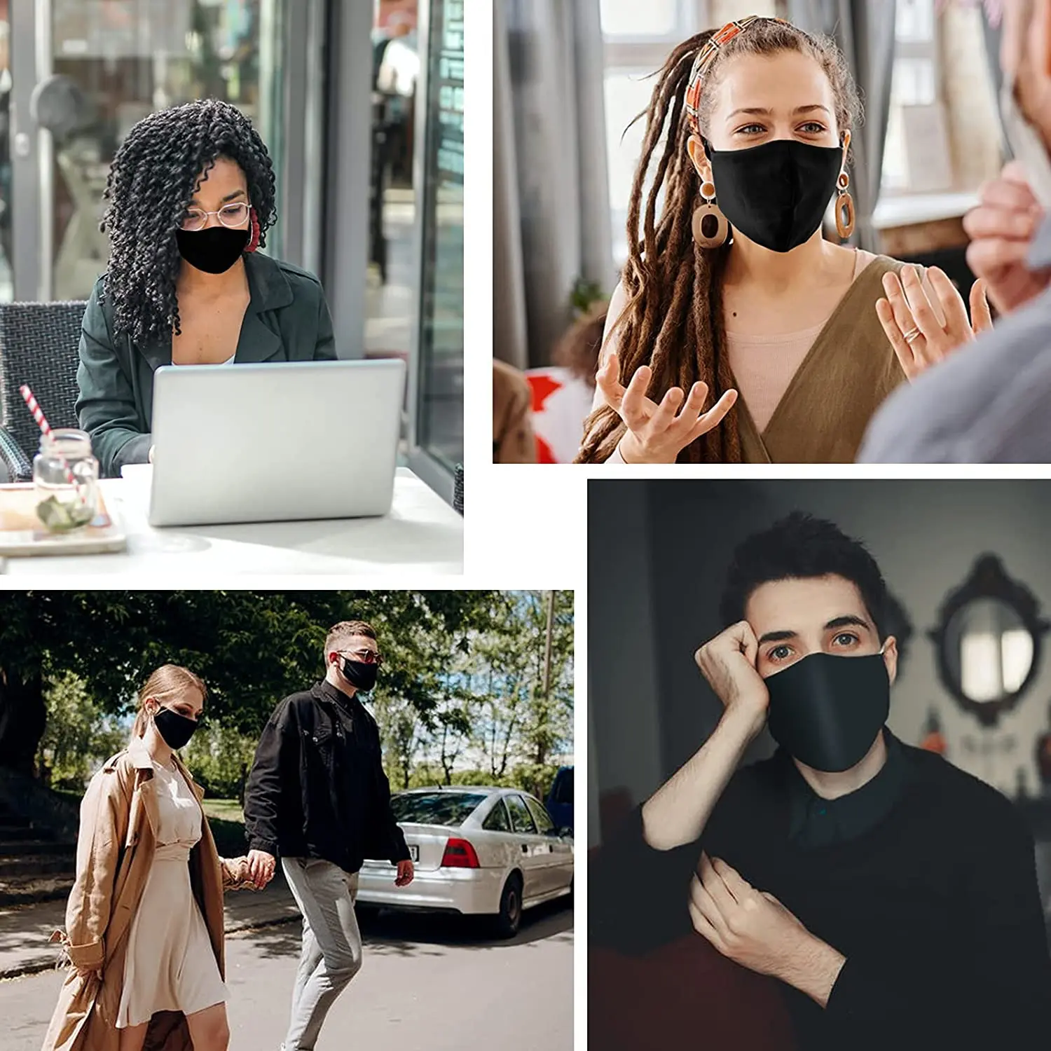 First Textile Fashion Pink Silk Facemask Women Reusable Washable Fabric Cloth Silk Face Mask With Custom Logo