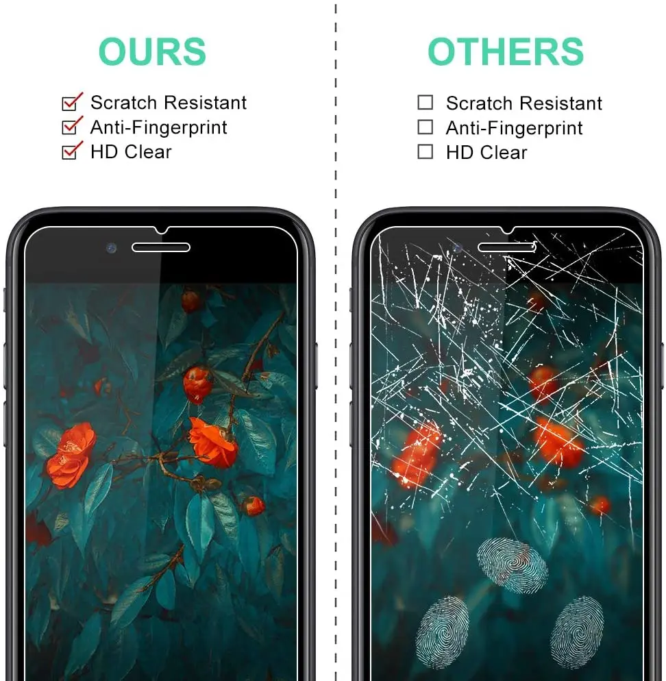  9H 2.5D прозрачное закаленное стекло защитная пленка для экрана iPhone SE 2020 6 6S 7 8