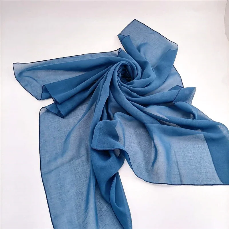 Wholesale price custom color Muslim shawl viscose scarf cotton hijab  from chinese