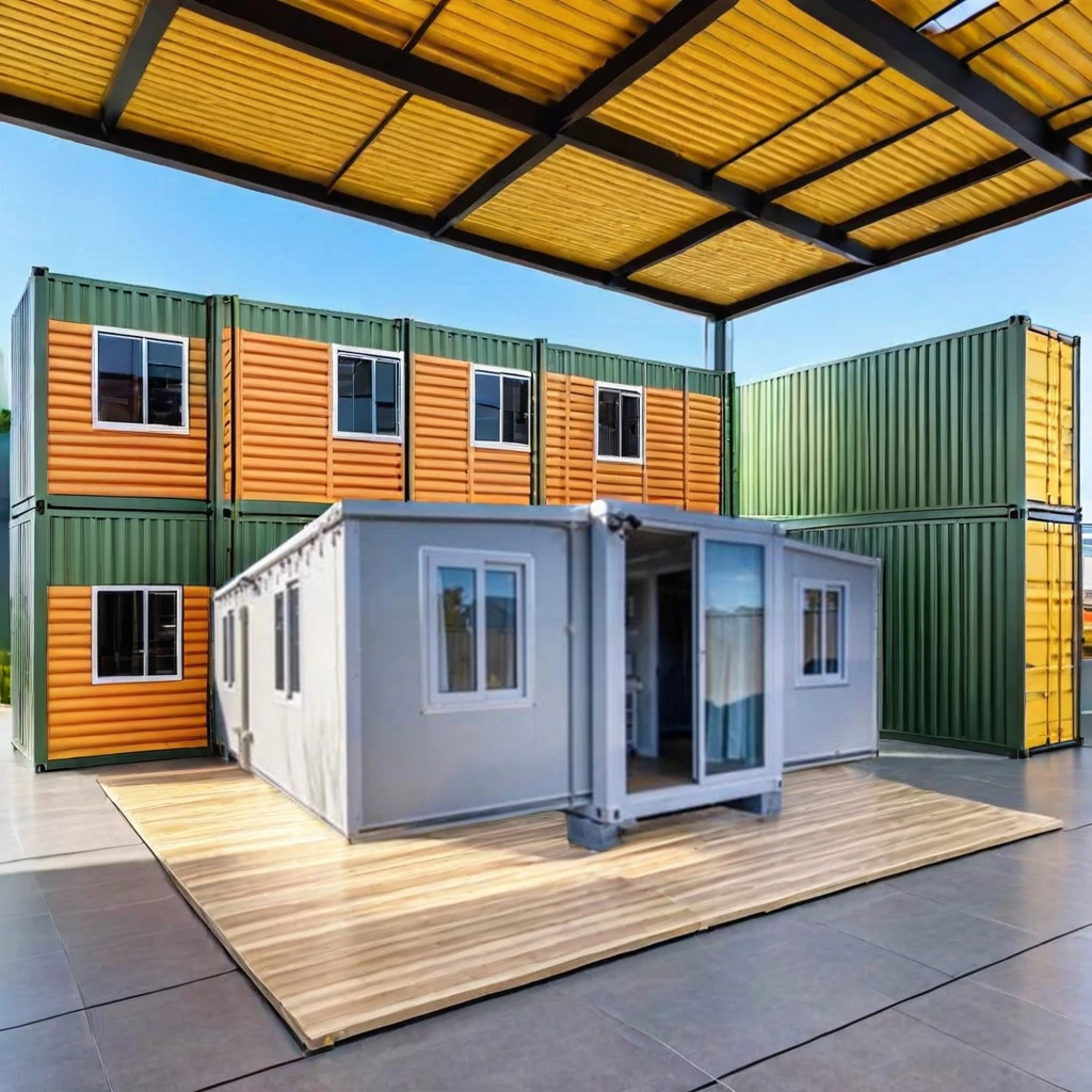 High Quality Modern New Mall 3-Year Customized Office Prefab Expandable and Foldable Container House with Bathroom