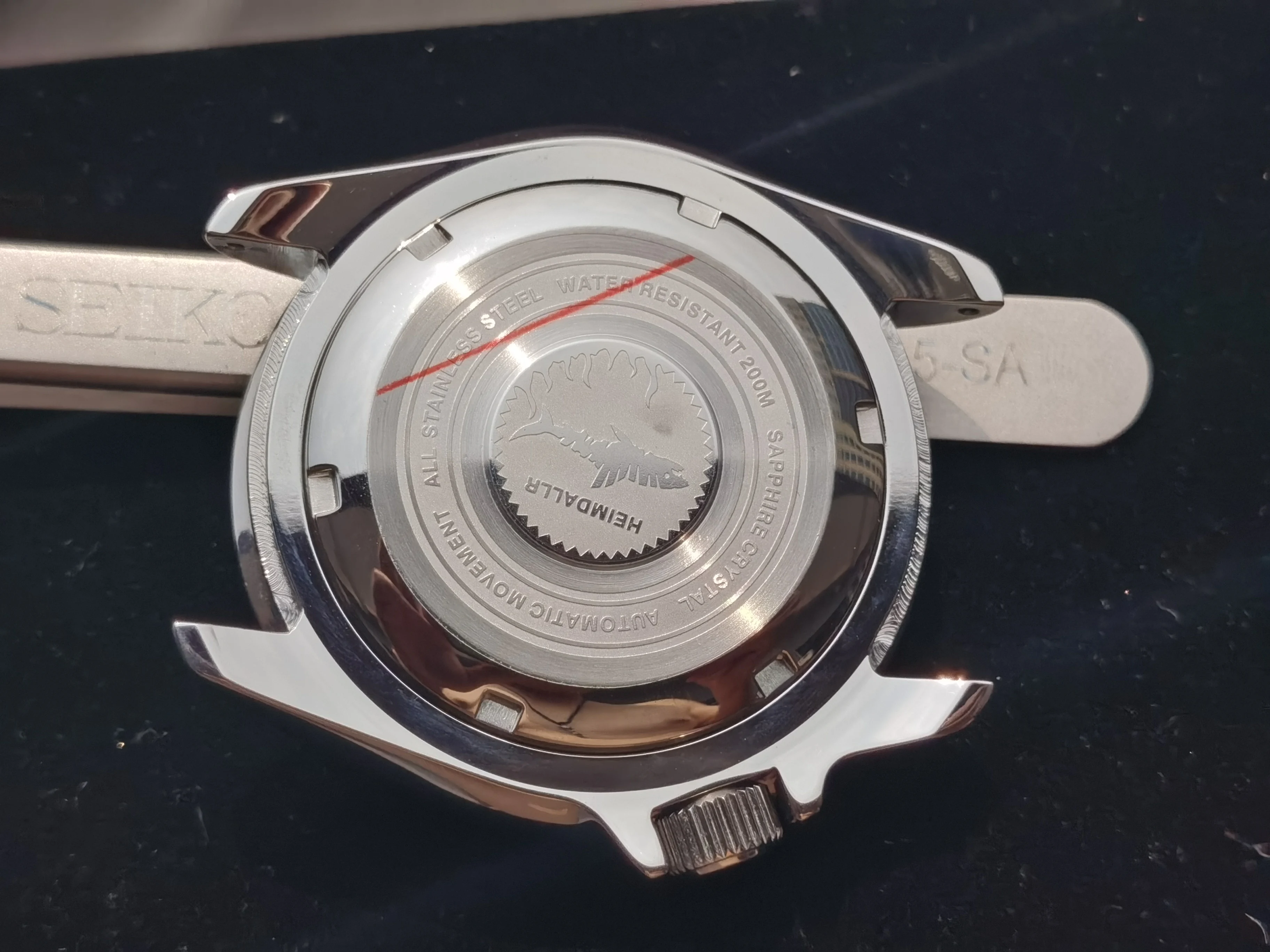 Diy Mod 316L Stainless Steel SKX007 Ceramic Bezel Insert Sapphire Crystal Dive Watch Case Fit NH35A NH36 Movement