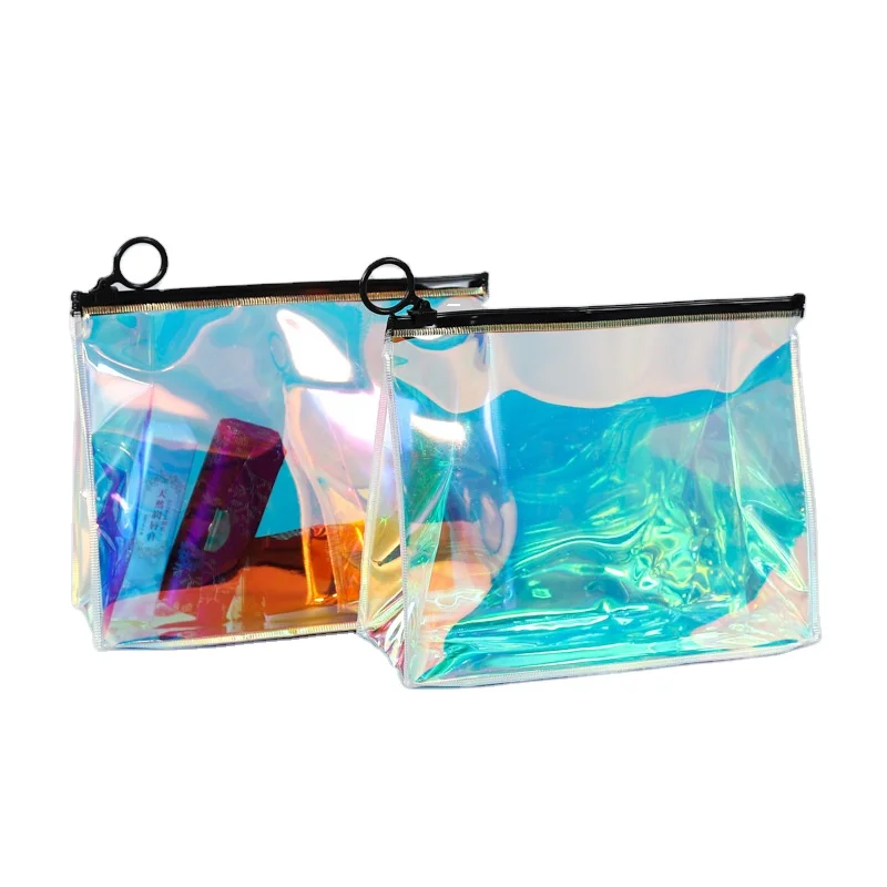Hot selling PVC Satin Bags custom small Pvc Jewelry Plastic Zipper Bag Cosmetic Bags & Cases