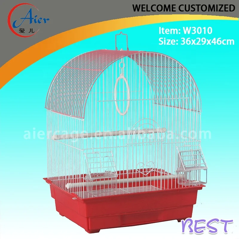 Wholesale Plastic Trays Antique Bird Breeding Cages Large Bird Cages for Parrots Canary Pet Cage