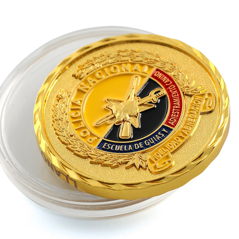 
factory custom cheap cartoon enamel colored gold school university anniversary coin commemorate souvenir coins 