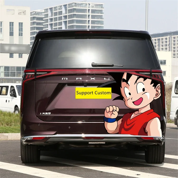 Anime tail car door side full body graphics sticker design custom printing car vinyl 3d anime for cars wrap decal stickers