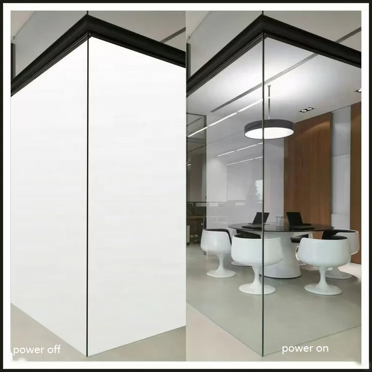 PDLC Smart Glass Offices Building Glass Switchable Privacy Tempered Decorative Dimming Smart Glass Price