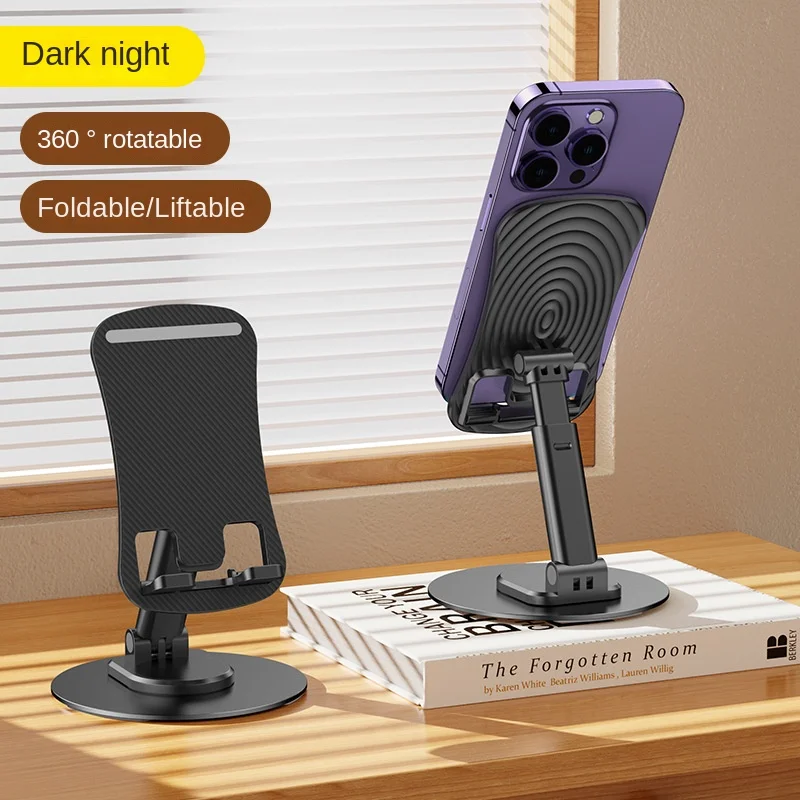 Wholesale Rotating Metal Aluminum Alloy Desktop Phone Stand Portable Disc Lazy Live Phone Stand