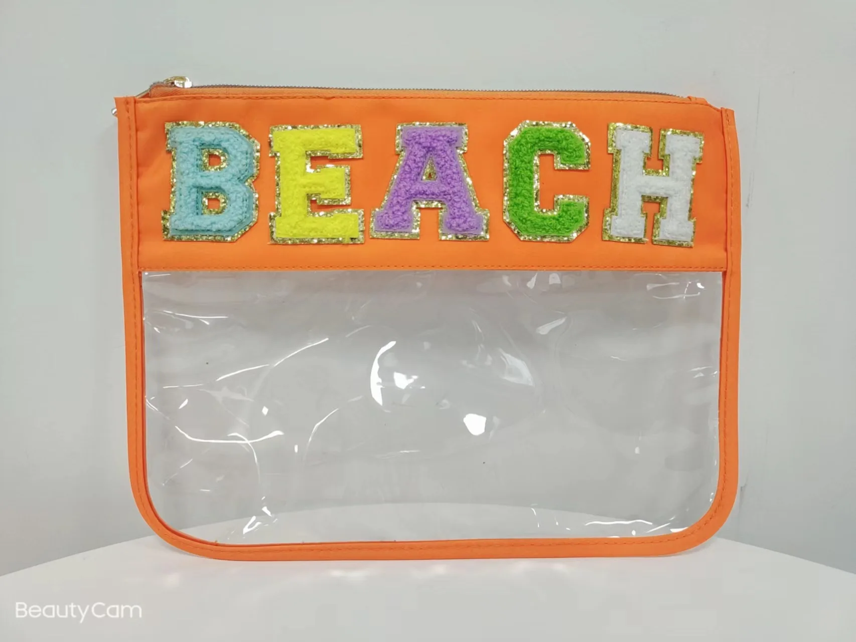 Ready to Ship Snacks Bag Diaper Bag Insert Snacks Pouch Clear Bag with Patches for Summer Gift