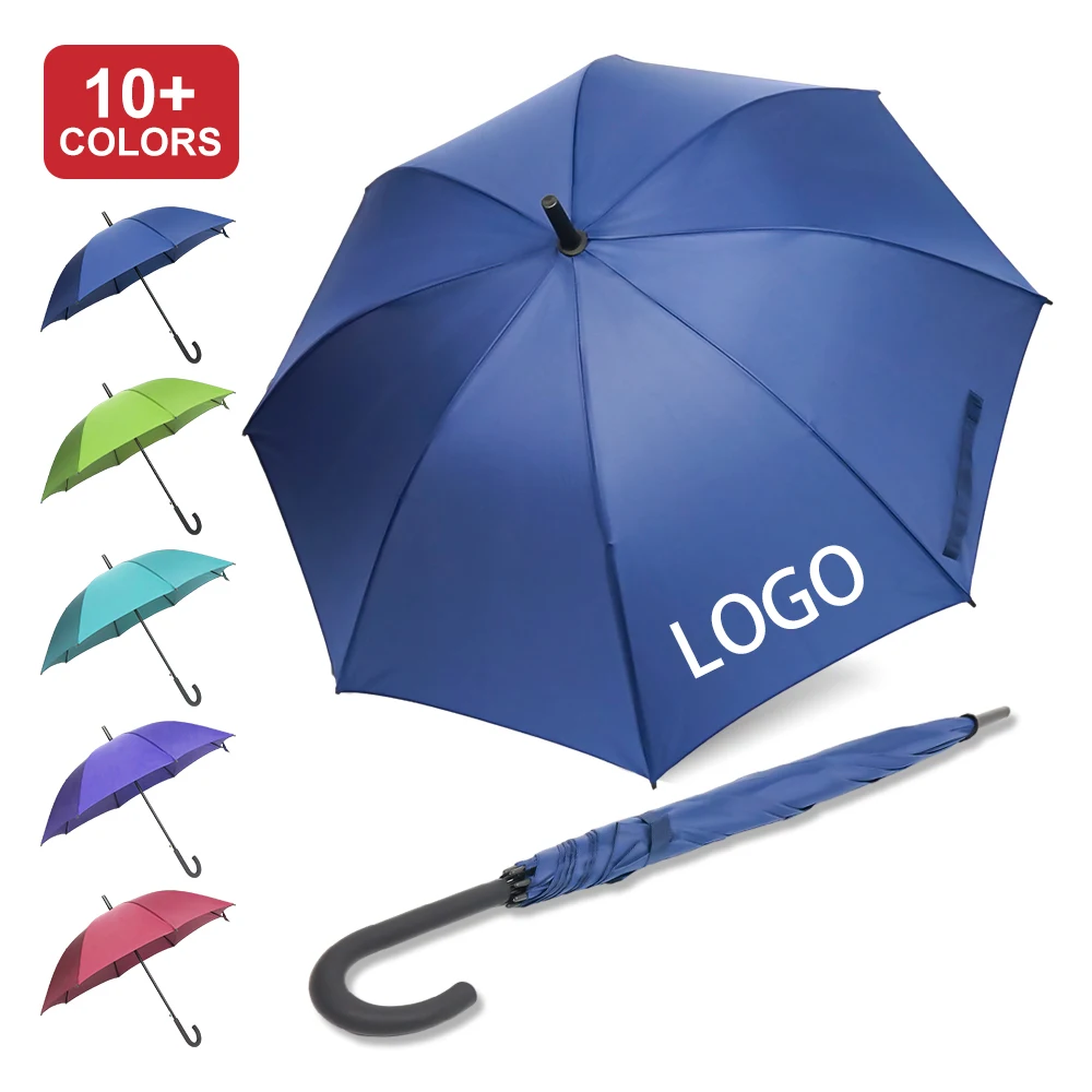 Outdoor Big High Quality Custom Large 30 Inch Straight Umbrella Straight Custom Golf Umbrella with logo