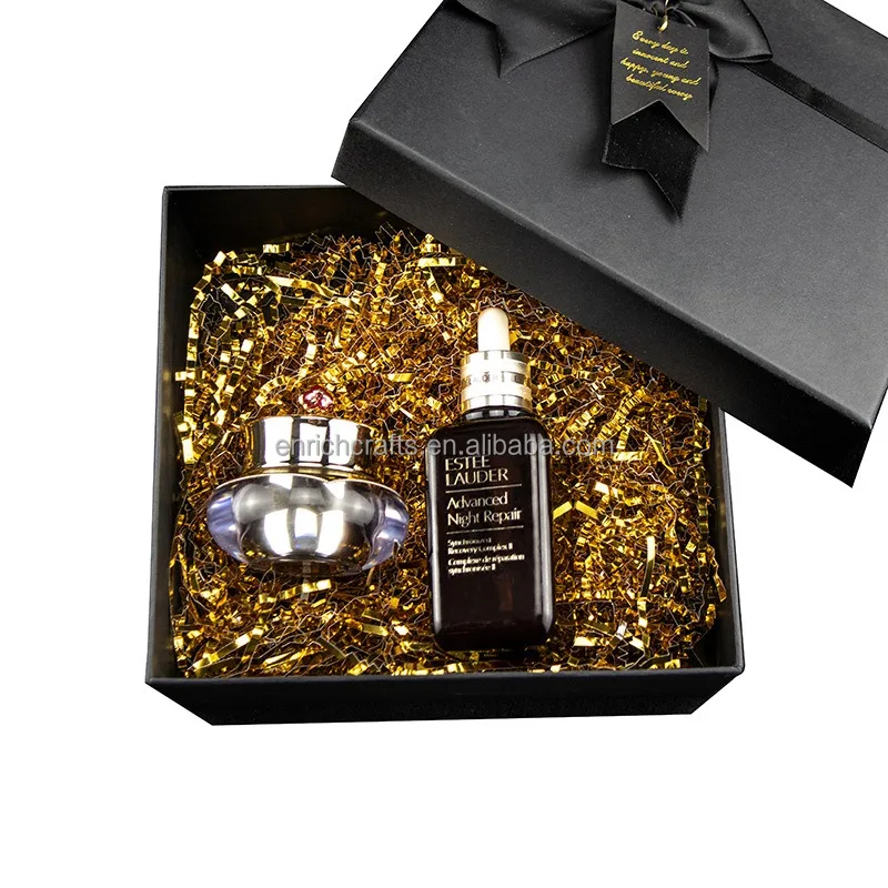 Shiny Metallic Gold Raffia Foil Shredded Paper Gift Box Paper Shreds 100G Gold Crinkle Cut Paper Metallic Gift Box Filler