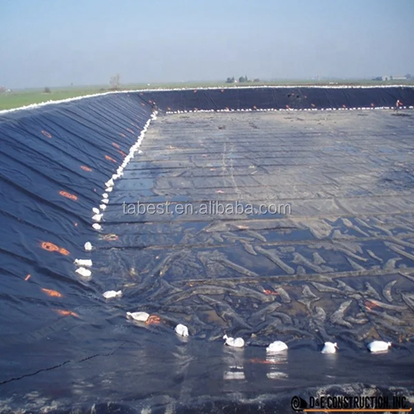 1 мм hdpe гильзы для пруда геомембраны очистки сточных вод и биогаза