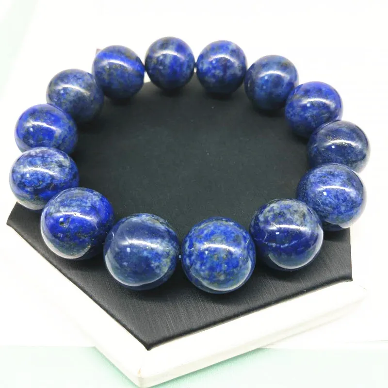 Оптовая продажа, браслет из натурального кристалла, лазурит, рейки, лечебный браслет из бисера с кристаллами для мужчин, украшение фэн-шуй