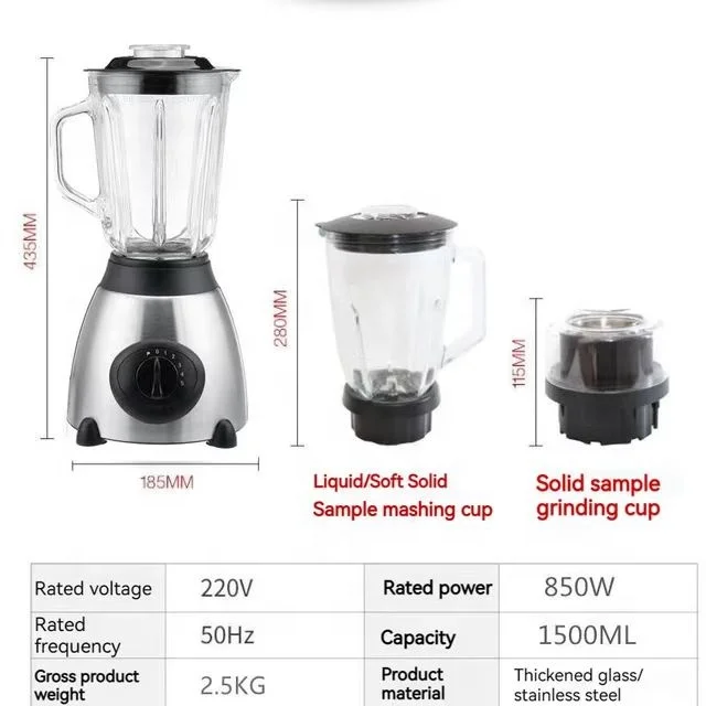 1.5L Juicer Commercial Electric Smoothie Blender 1.5L blender SHITAI 2024 Factory Price Hot Sale High Power Brand New High Speed