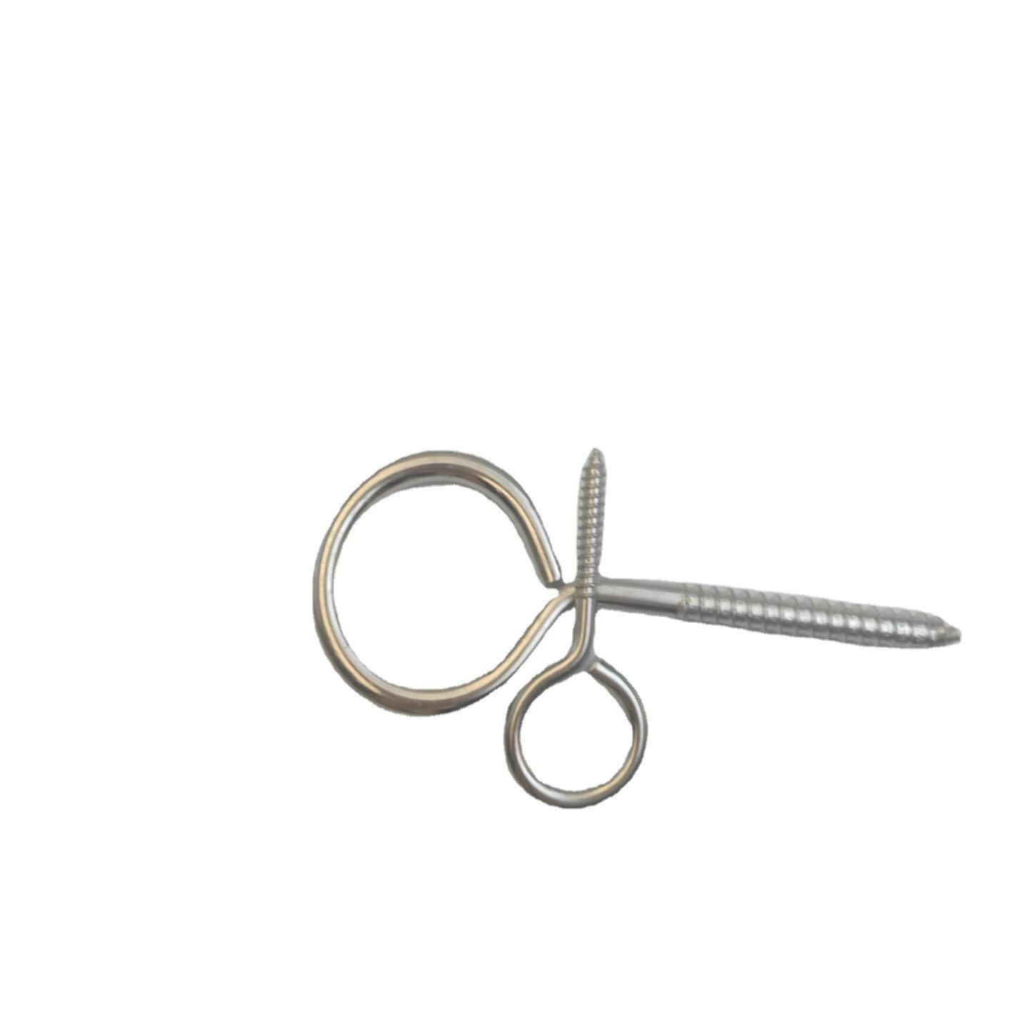 China custom 45mm m8 m10 small 316 open eyes hook screw din580