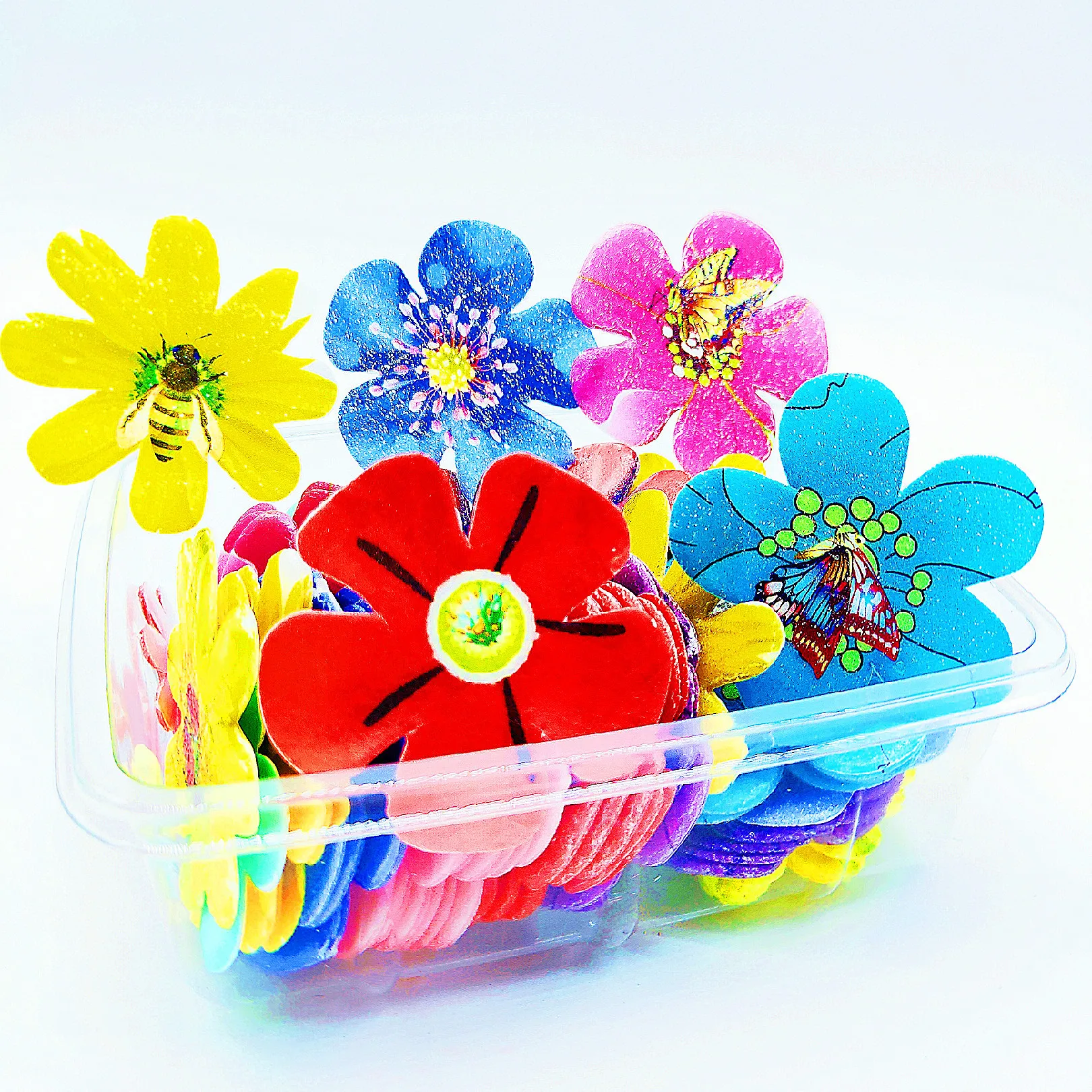 Edible 3D Wax Paper butterfly Edible Glutinous Wafer Rice Paper Cake Cupcake Toppers Wedding Party Food Decoration