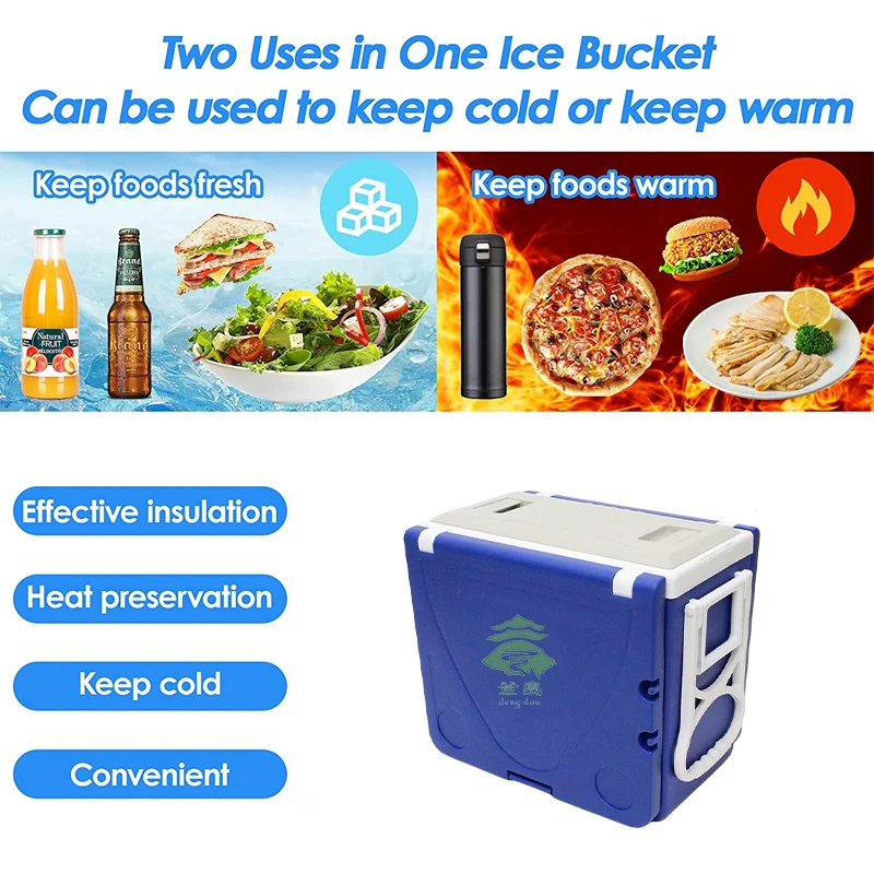 HOT Custom New Design Cooler Box With Table And Chairs Stools Camping Table Pp Ice For Outdoor Cooler Box Professional Insulated