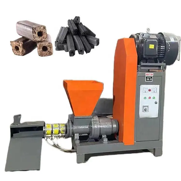 Source supply Biomass Wood Sawdust Charcoal Briquette Machine