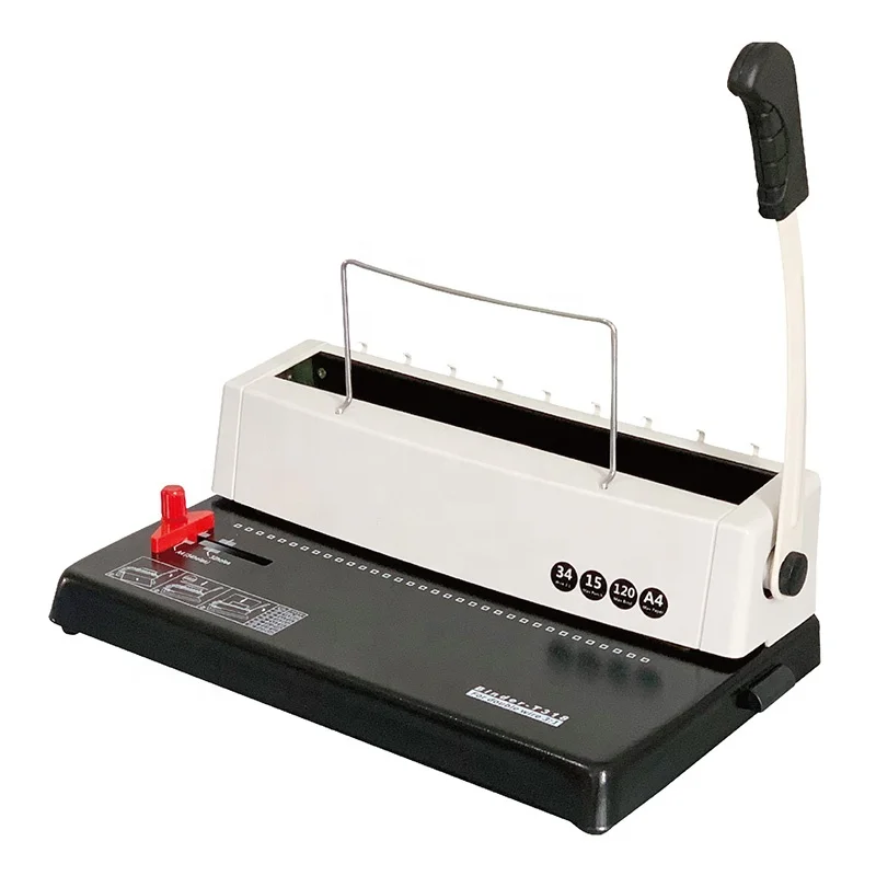 Factory Price Office Wire Binder Machine with 15 Sheets Punching Thickness