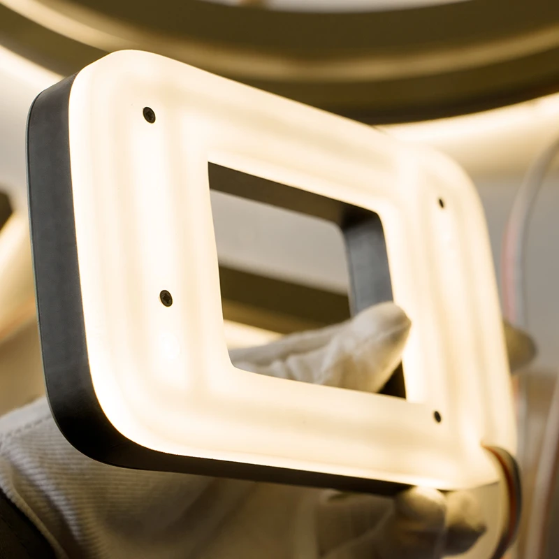 EZD светодиодное освещение персонализированные мини 3D Светодиодная подсветка акриловые слова наружные деловые рекламные буквы с лампочками