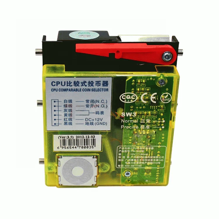 TW-800 Manual Ict Multi Coin Acceptor learning coin acceptor DST electronic coin acceptor