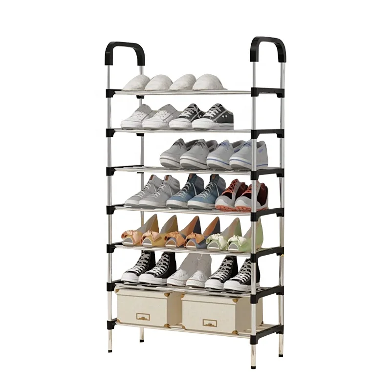 Wholesale Non-woven folding fabric shoe cabinet storage organiser closet organizer shoe rack living room furniture