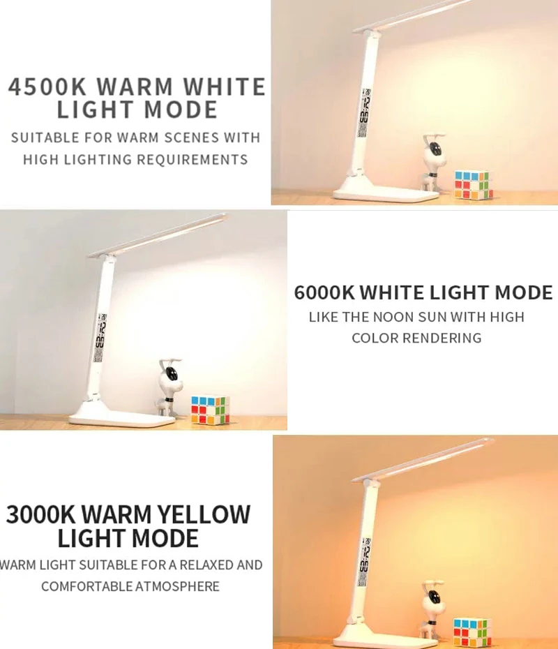 Gooseneck Hose Learning Lamp Of Factory Reading Light Study Desk Table Lamp Led With Night Light Lampe De Lecture Flexible null