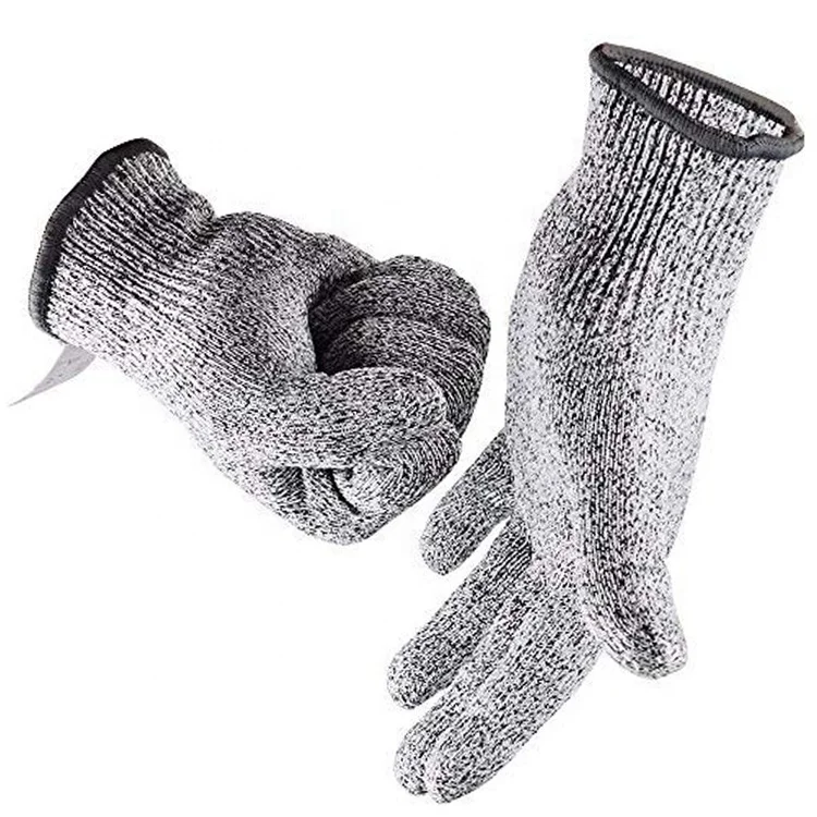 13 датчиков горячая Распродажа ручные защитное стекло фабрики пищевой уровня 5 Hppe перчатки устойчевые срезу для кухни Садоводство