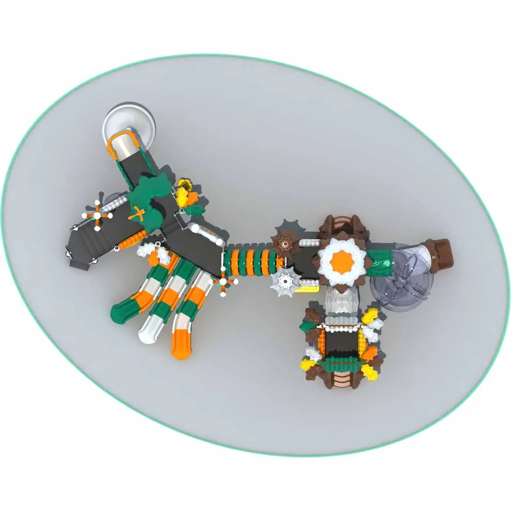 Vasia Outdoor Giant Slides Structure Children Climbing Game Zone For Exciting Activity