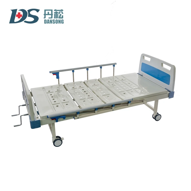 Wholesale ABS Medical Equipment 2 crank Function Hemiplegic Disabled Patients Manual Hospital Nursing Bed