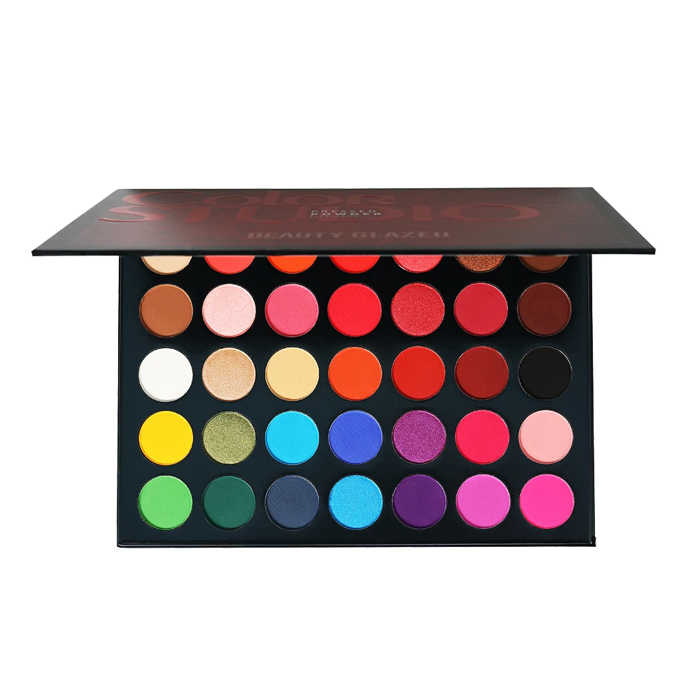  BEAUTY GLAZED тени для век 35 цветов макияж палитра теней мерцающие матовые стойкие с высоким