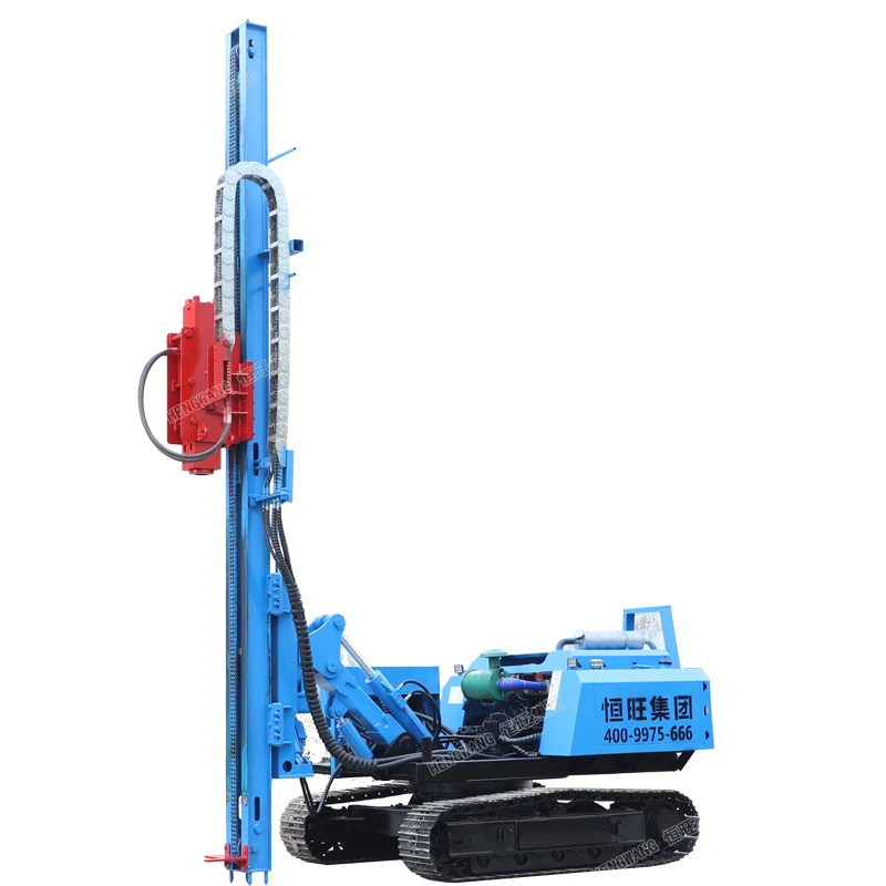 Vibratory Hammer photovoltaic pile driver hydraulic rotary impact piling driver price