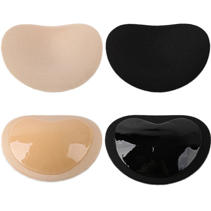 Hot Selling Bikini Inserts Breast Enhancer Insert Sponge Foam Bras Cups Adhesive Sticky Push Up Breast Pads