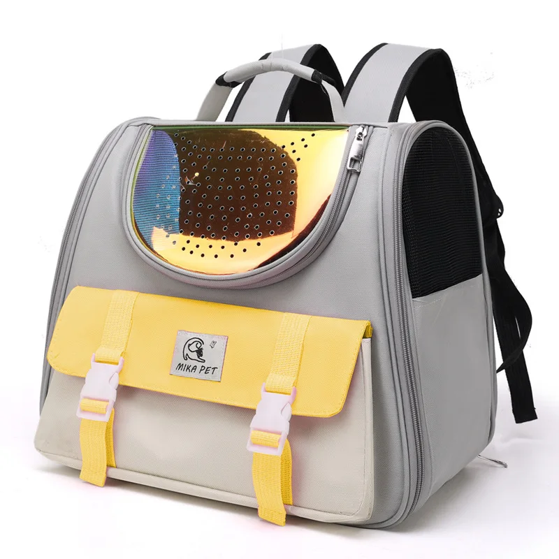 2023 Cat Bag Pet Cabin Cat Outgoing Large Capacity Oxford Cloth Carrying Portable Double Shoulder Cat Dog Pet Bag