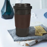 Biodegradable PLA coffee ground cup  420ml  promotional gifts leak-proof coffee water tumblers custom color and logo