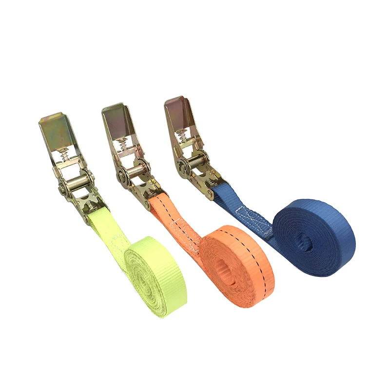 
Best small retractable heavy duty ratchet tie down lashing cargo load straps for car / Trailer and truck tie downs 