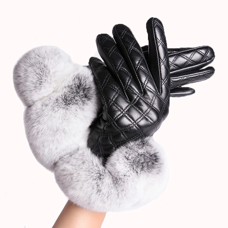 
Cold-resistant And Warm Women Winter Sheepskin Hand Gloves 