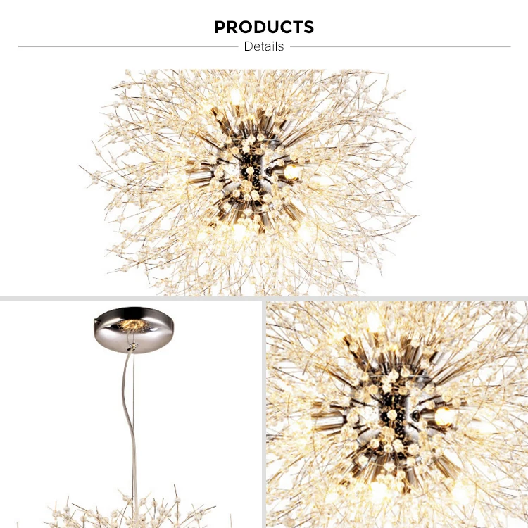 Newest Philippines Dandelion Chandelier Pendant Lamp For Hallway