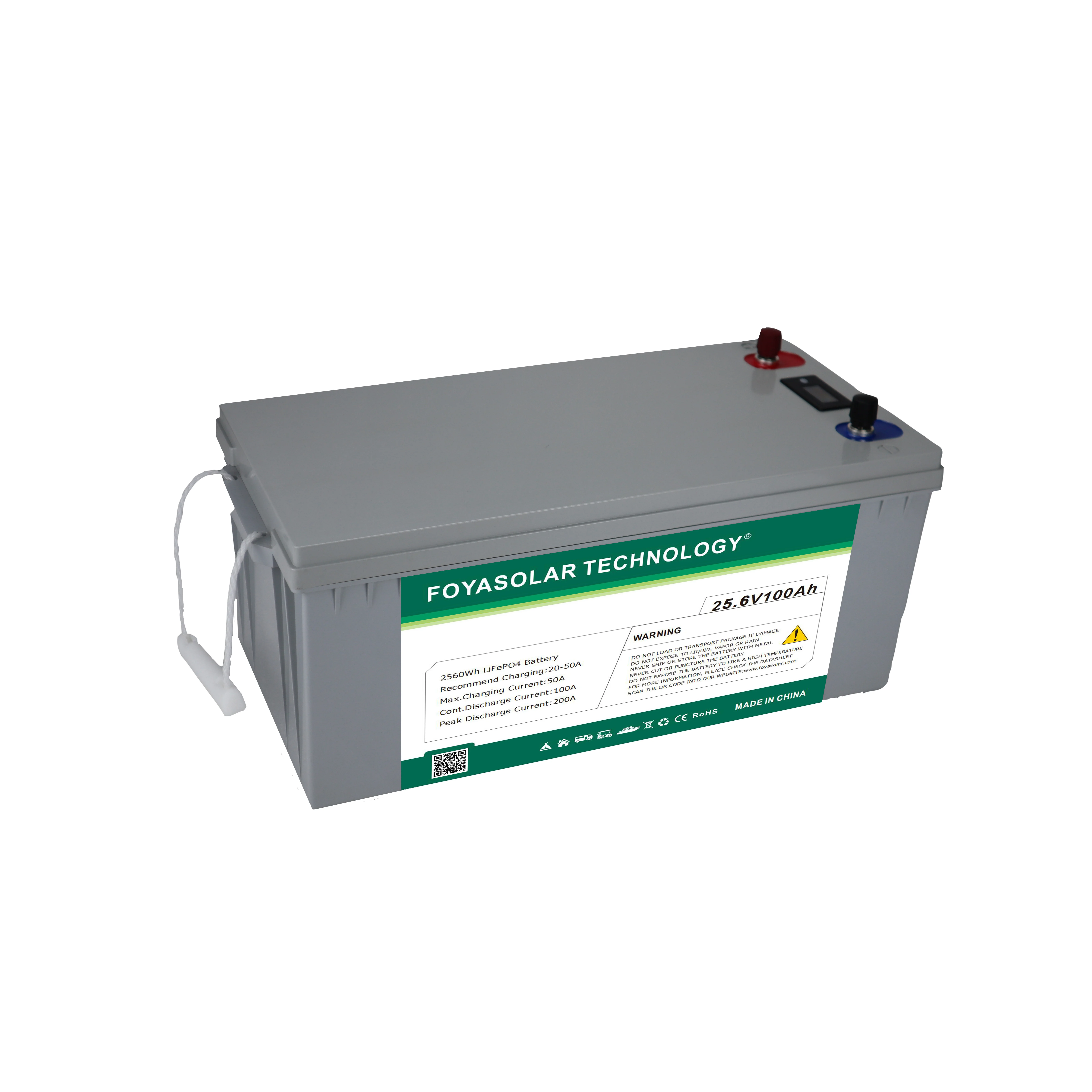 Солнечная батарея OEM Foya 48V 24V 36V 12V 40ah 50ah 80ah 100ah 200ah литий-ионная аккумуляторная электромобиль/Солнечная/морская