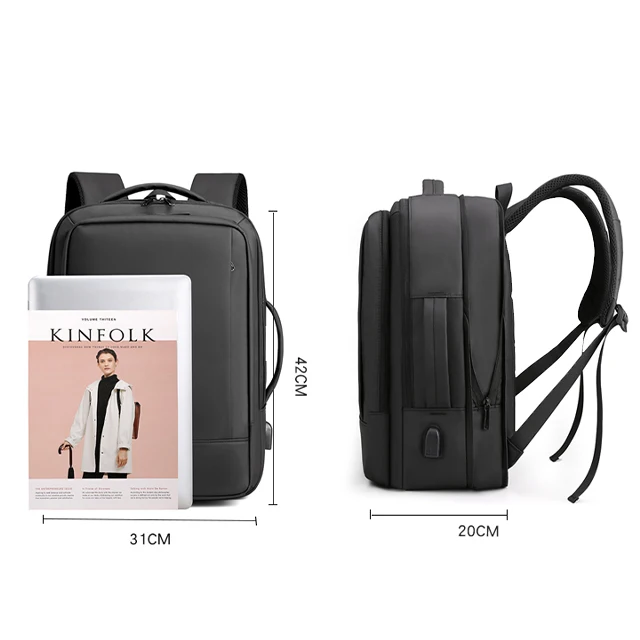 BSCI Hot Style business backpacks custom logo Travel Computer for laptop usb charging laptop oxford cloth waterproof backpack