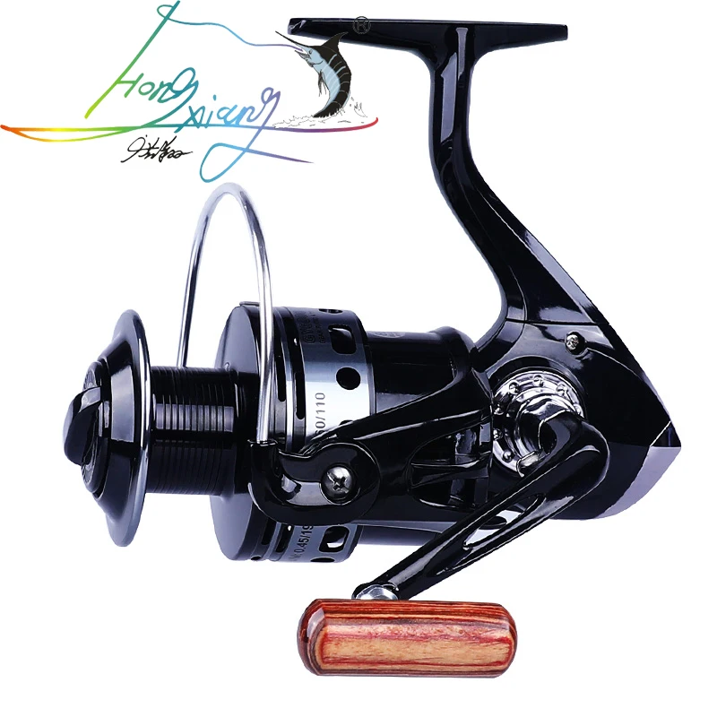 Hongxiang 3000-7000 8BB 5.2:1 Metal Spinning Fishing Reel Fly Wheel For Fresh/Salt Water Sea Fishing Spinning Reel Carp Fishing