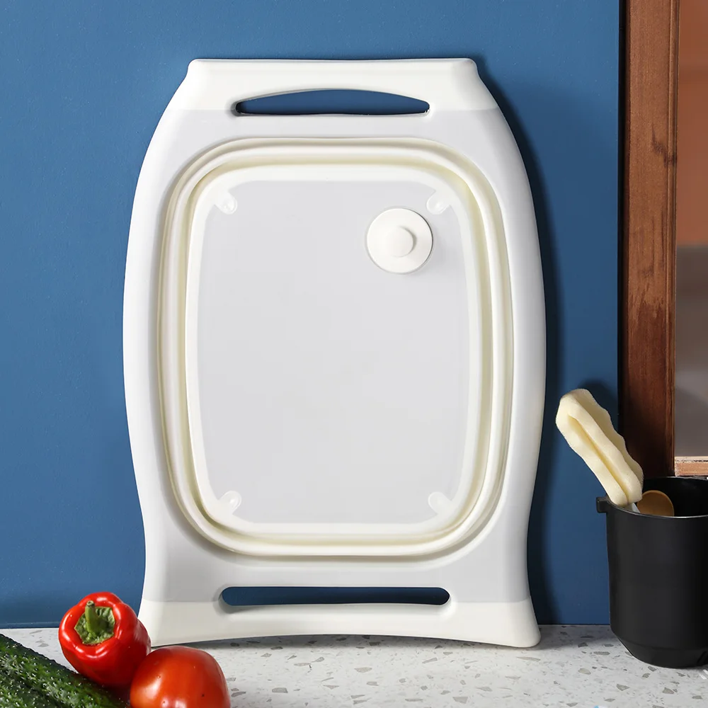 New Kitchen Board Foldable Cutting Board In 1 Kitchen Chopping Board with Wash Basket