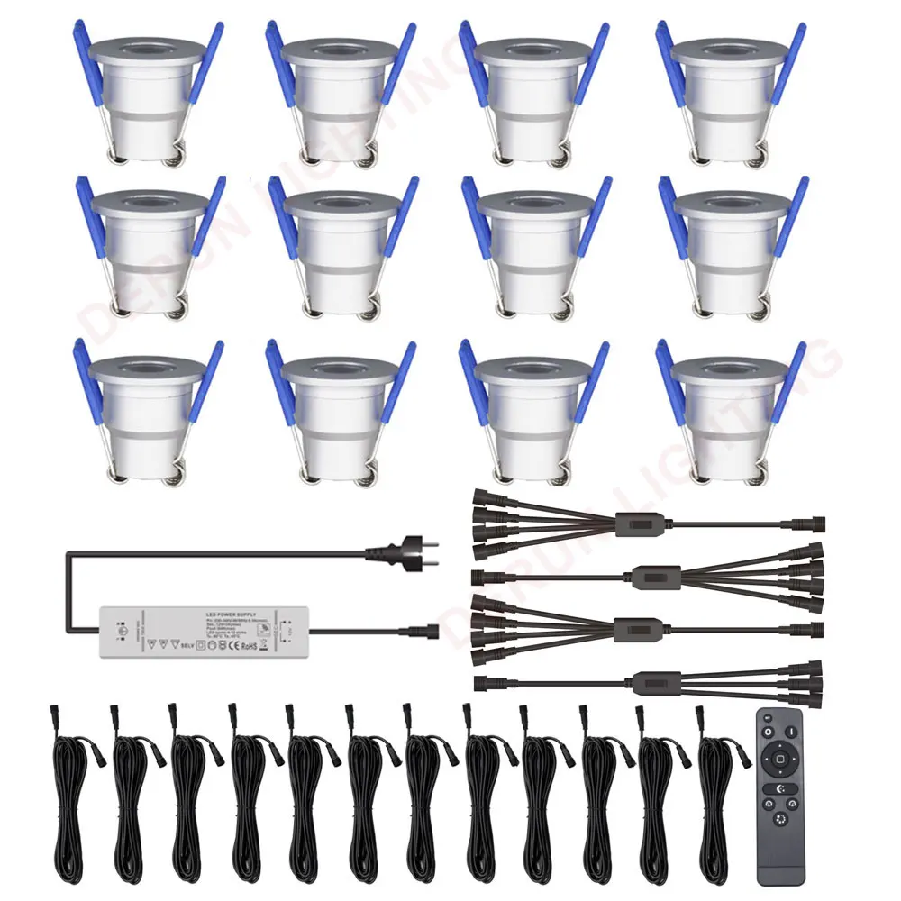 12*3W 12V dimmable downlight with dimmable control for Veranda