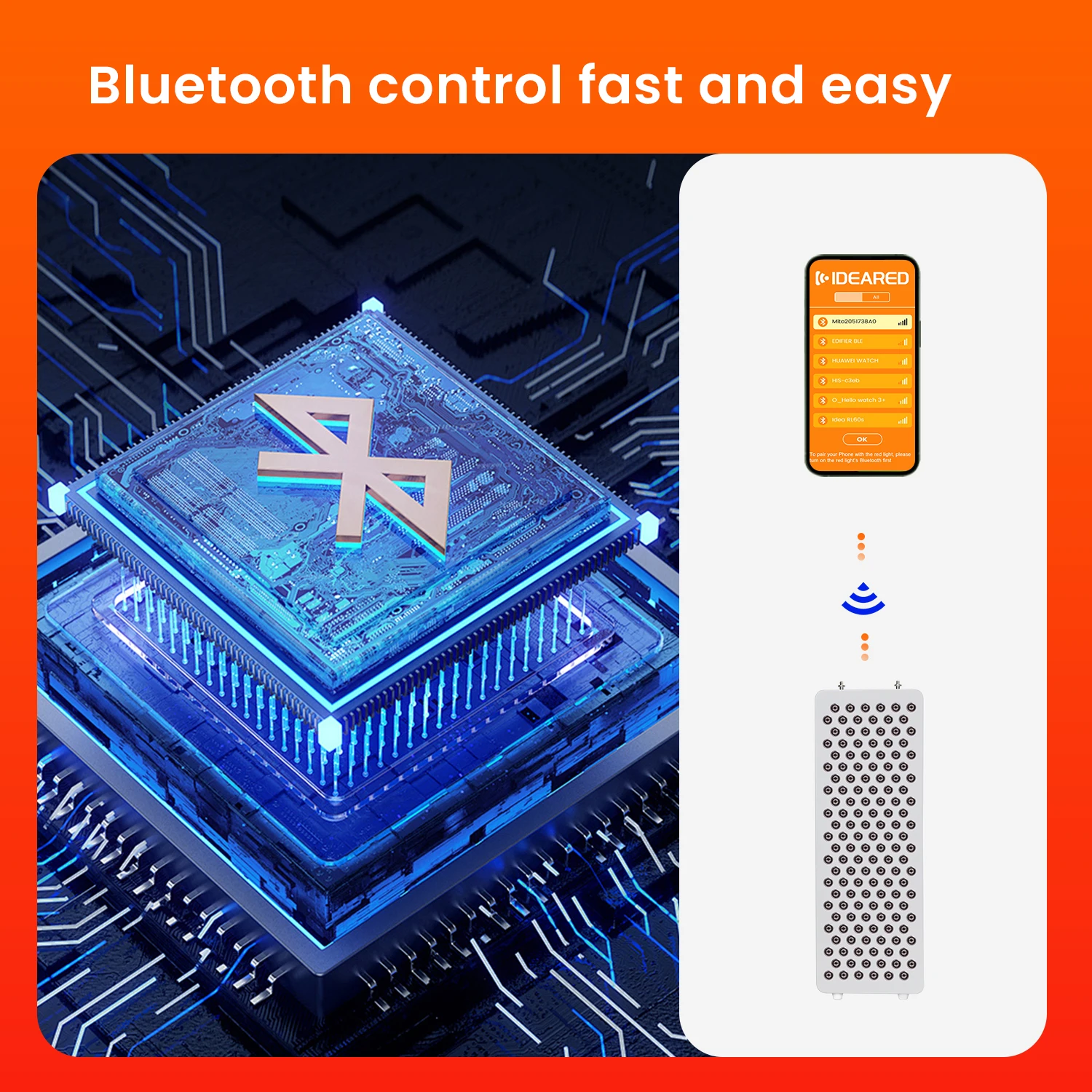 Modern RLPro200 9 waves with 480&590nm individual control red light therapy panel light Near infrared led light device for home