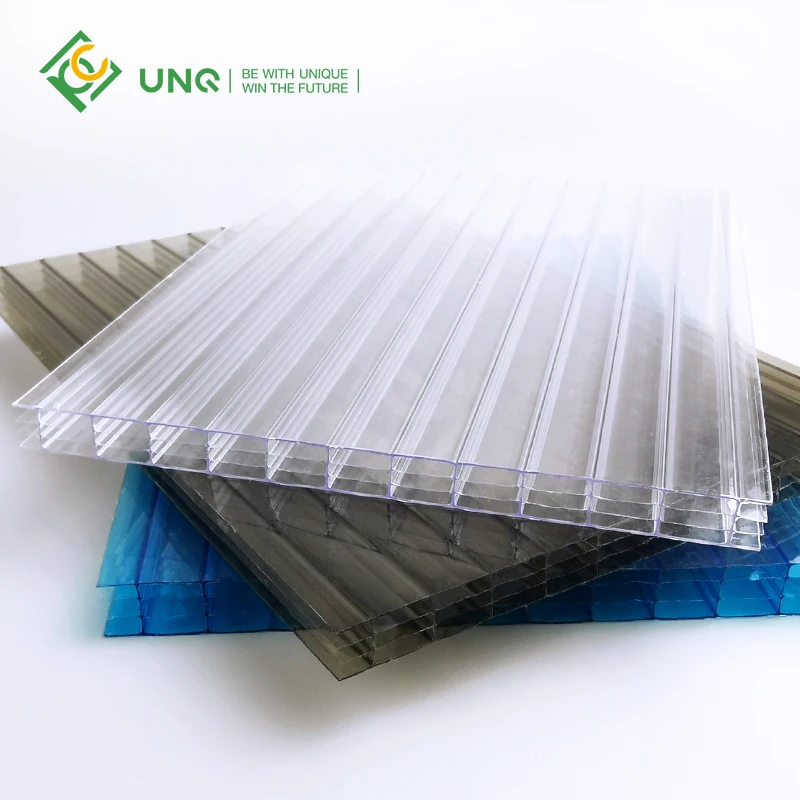8mm Greenhouse Building Materials Plastic Pc Sheets Clear Polycarbonate Hollow Sheet